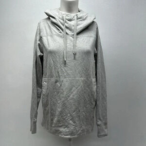 Lululemon Split Pullover Hoodie Hooded Sweatshirt Jacket in Seal Grey Size 8